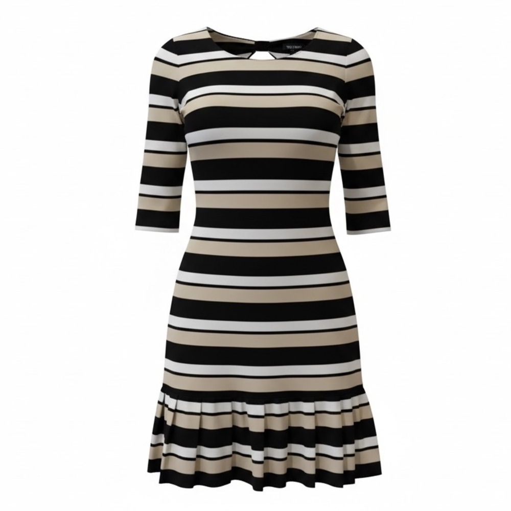 White House Black Market striped dress, small